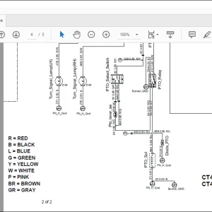 Bobcat Compact Tractor CT4045 4055 Electrical & Hydraulic Schematic Manual V-1743 - PDF DOWNLOAD