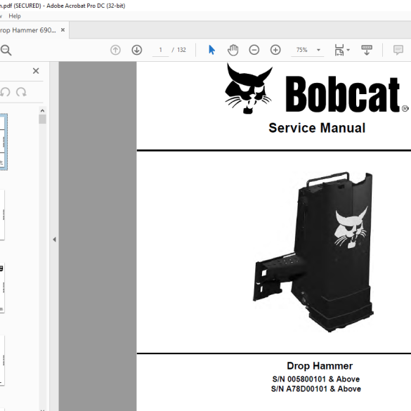 Bobcat S185 Skid-Steer Loader Operation & Maintenance Manual 6904134