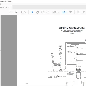 Bobcat Excavator 324 Electrical Wiring Schematic Manual V-1383 -  PDF DOWNLOAD