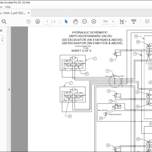 Bobcat Excavator 325 328 HYDRAULIC SCHEMATIC MANUAL TS-1844 - PDF DOWNLOAD