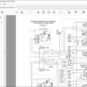 Bobcat Excavator 418 Hydraulic/Hydrostatic Schematic Manual V-1213-  PDF DOWNLOAD