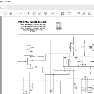 Bobcat Compact Tractor CT225 CT230 CT235 Electrical Wiring & Hydraulic/Hydrostatic Schematic Manual V-1098 - PDF DOWNLOAD