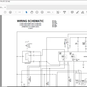 Bobcat Compact Tractor CT225 CT230 Electrical Wiring & Hydraulic/Hydrostatic Schematic Manual V-0919  - PDF DOWNLOAD