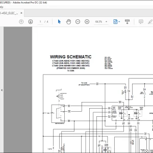 Bobcat Compact Tractor  CT440 CT445 CT450 Electrical Wiring Schematic Manual V-1306 -  PDF DOWNLOAD