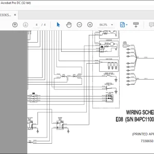 Bobcat Excavator E08 Electrical Wiring Schematic Manual 7330650 - PDF DOWNLOAD