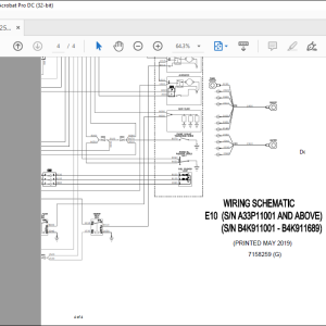 Bobcat Excavator E10 Electrical Wiring Schematic Manual 7158259 - PDF ...