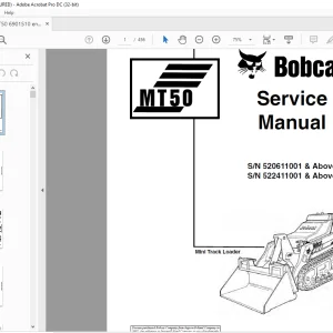 Bobcat MT50 Mini Track Loader Service Manual 6901510 (6-12) - PDF DOWNLOAD