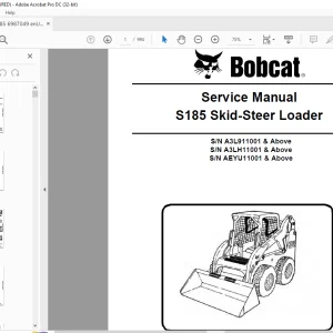Bobcat S185 Skid-Steer Loader Service Manual 6987049 (01-15) - PDF DOWNLOAD