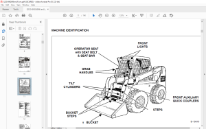 Bobcat S220 Turbo S220 Turbo High Flow Loader Operation & Maintenance ...