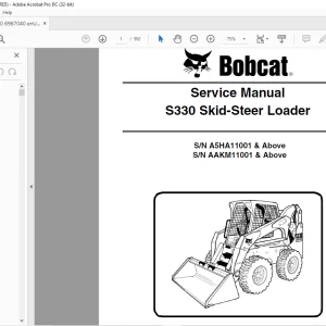 Bobcat S330 Skid-Steer Loader Service Manual 6987040 - PDF DOWNLOAD