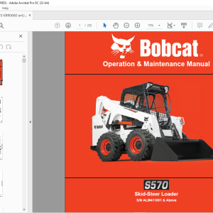 Bobcat S570 Skid-Steer Loader Operation & Maintenance - HeyDownloads