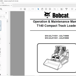 Bobcat T140 Compact Track Loader Operation & Maintenance Manual 6986968 - PDF DOWNLOAD