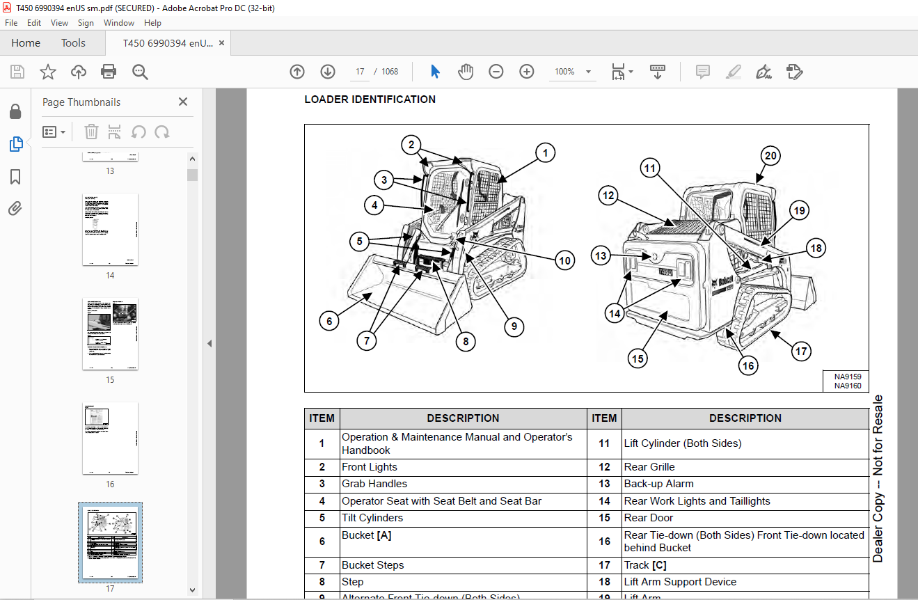 Bobcat T450 Skid-Steer Loader Service Manual 6990394 - PDF DOWNLOAD