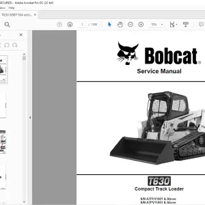 Bobcat T630 Compact Track Loader Service Manual 6987164 - PDF DOWNLOAD