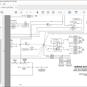 Bobcat Utility Vehicle 3400 3400XL Electrical Manual V-1449 - PDF DOWNLOAD
