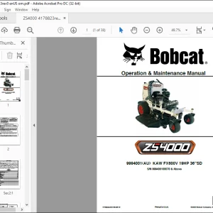 Bobcat ZS4000 Operation & Maintenance Manual 4178823 (06-20) - PDF DOWNLOAD