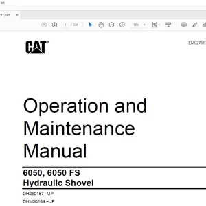 CAT 6050, 6050 FS Hydraulic Shovel Operation and Maintenance Manual EM027997  - PDF DOWNLOAD