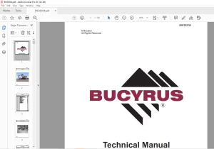 CAT Bucyrus RH120-E Hydraulic Shovel Technical Manual BI638304 - PDF DOWNLOAD