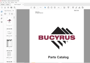 CAT Bucyrus RH120E Hydraulic Shovel Spare Parts Catalog Manual BI015184 - PDF DOWNLOAD