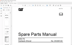Cat 6050 FS Hydraulic Shovel Spare Parts Manual BI015758 - PDF DOWNLOAD