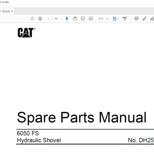 Cat 6050 FS Hydraulic Shovel Spare Parts Manual BI015758 - PDF DOWNLOAD