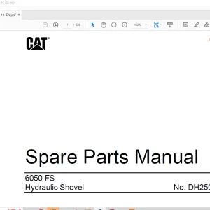 Cat 6050 FS Hydraulic Shovel Spare Parts Manual BI015759 - PDF DOWNLOAD