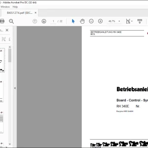 Cat Bucyrus 340E Hydraulische Schaufel Board Control System BETRIEBSANLEITUNG - PDF DOWNLOAD (GERMAN)