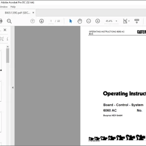Cat Bucyrus 6060 AC Board - Control - System OPERATING INSTRUCTIONS MANUAL  - PDF DOWNLOAD