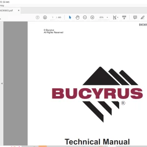 Cat Bucyrus Palfinger Hydraulic Crane PK10000(M) Technical Manual BI636665 - PDF DOWNLOAD