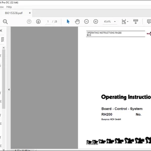Cat Bucyrus RH 200 Board - Control - System  Operating Instructions Manual BI015328  - PDF DOWNLOAD