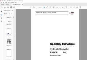Cat Bucyrus RH340B Hydraulic Excavator Operating Instructions Manual BI651409 - PDF DOWNLOAD