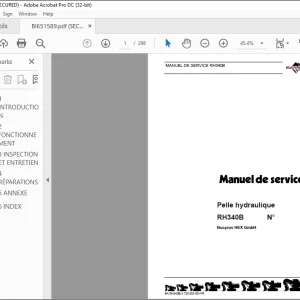 Cat Bucyrus RH340B MANUEL DE SERVICE  -PDF DOWNLOAD (Spanish)