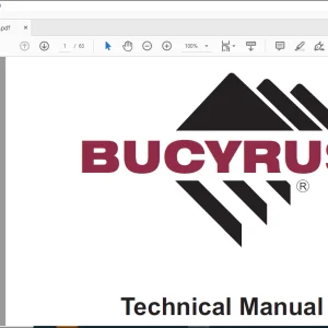 Cat Bucyrus TEREX MINING 218-029, Series B Technical Manual BI636661 - PDF DOWNLOAD