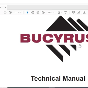 Cat Bucyrus Terex Mining RH200081 Technical Manual BI636660 -  PDF DOWNLOAD