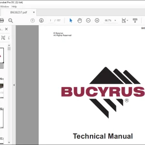 Cat Bucyrus Terex Mining VR 300 Technical Manual BI638257 - PDF DOWNLOAD