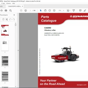 DYNAPAC CA6000 Vibratory Roller Parts Catalog Manual 4812163169 PDF DOWNLOAD