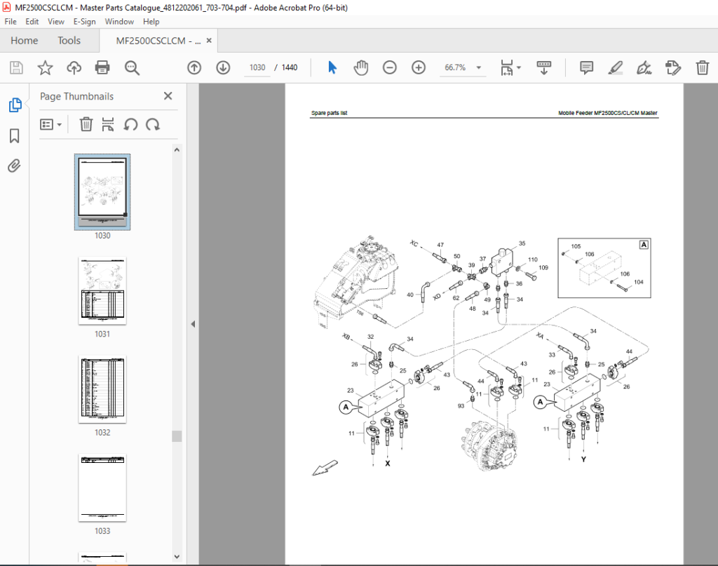 DYNAPAC MF2500CS CL CM Mobile Feeder Parts Manual PDF DOWNLOAD ...