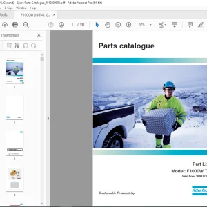 DYNAPAC Tracked paver F1000W T4i Parts Manual 2008US7892 PDF DOWNLOAD