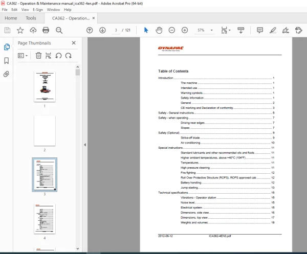 guide: maxdiff | pdf Images High Quality Grahic DYNAPAC Vibratory Roller CA362 Engine Cummins QSB 6.7C Instructions ...
