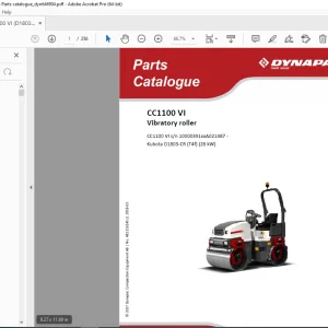 DYNAPAC Vibratory Roller CC1100 VI Parts Manual 4812161451 PDF DOWNLOAD