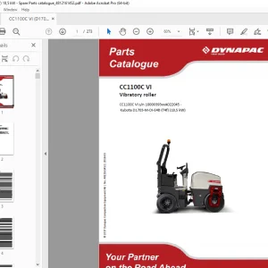 DYNAPAC Vibratory Roller CC1100C VI Parts Manual 4812161452 PDF DOWNLOAD