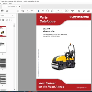 DYNAPAC Vibratory Roller CC1200 Parts Manual 4812160351 PDF DOWNLOAD