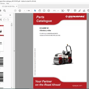 DYNAPAC Vibratory Roller CC1200 VI Parts Manual 4812161455A PDF DOWNLOAD