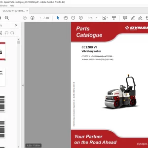 DYNAPAC Vibratory Roller CC1200 VI Parts Manual 4812163292 PDF DOWNLOAD