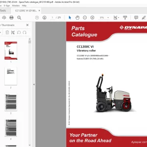 DYNAPAC Vibratory Roller CC1200C VI Parts Manual 4812161460 PDF DOWNLOAD