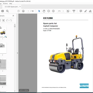 DYNAPAC Vibratory Roller CC1250 Parts Manual 4812106596 PDF DOWNLOAD