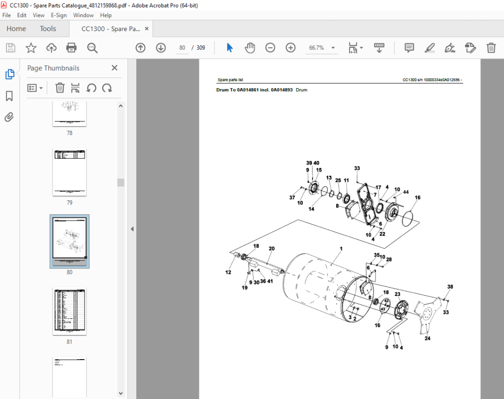 DYNAPAC Vibratory Roller CC1300 Parts Manual 4812159868_B PDF DOWNLOAD ...