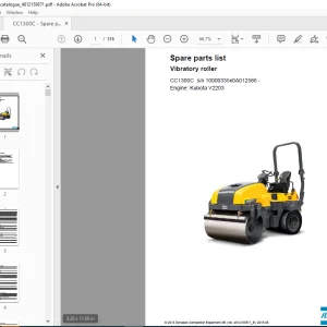 DYNAPAC Vibratory Roller CC1300C Parts Manual 48121059871 B PDF DOWNLOAD