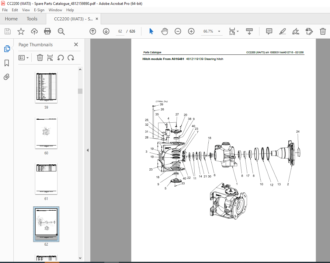 DYNAPAC Vibratory Roller CC2200 Parts Manual 4812159890_C PDF DOWNLOAD ...