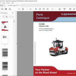 DYNAPAC Vibratory Roller CC2200 Parts Manual 4812163490 PDF DOWNLOAD